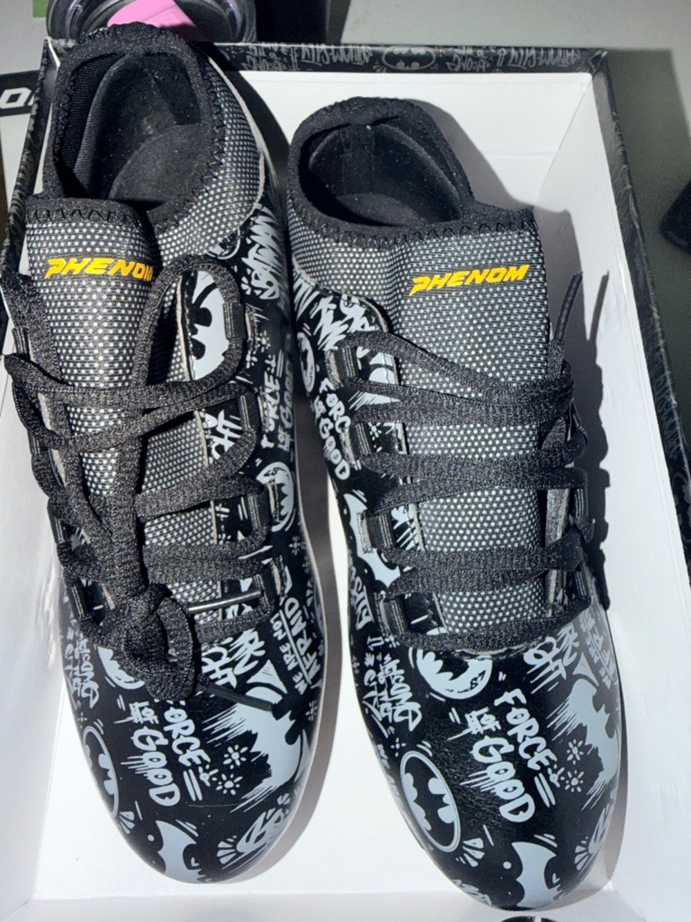 Phenom Batman Football Cleats - Quantum Speed